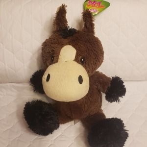 Sugar Loaf NEN Horse Donkey Tags Plush Stuffed Animal 13" 2012 Recycled Filling